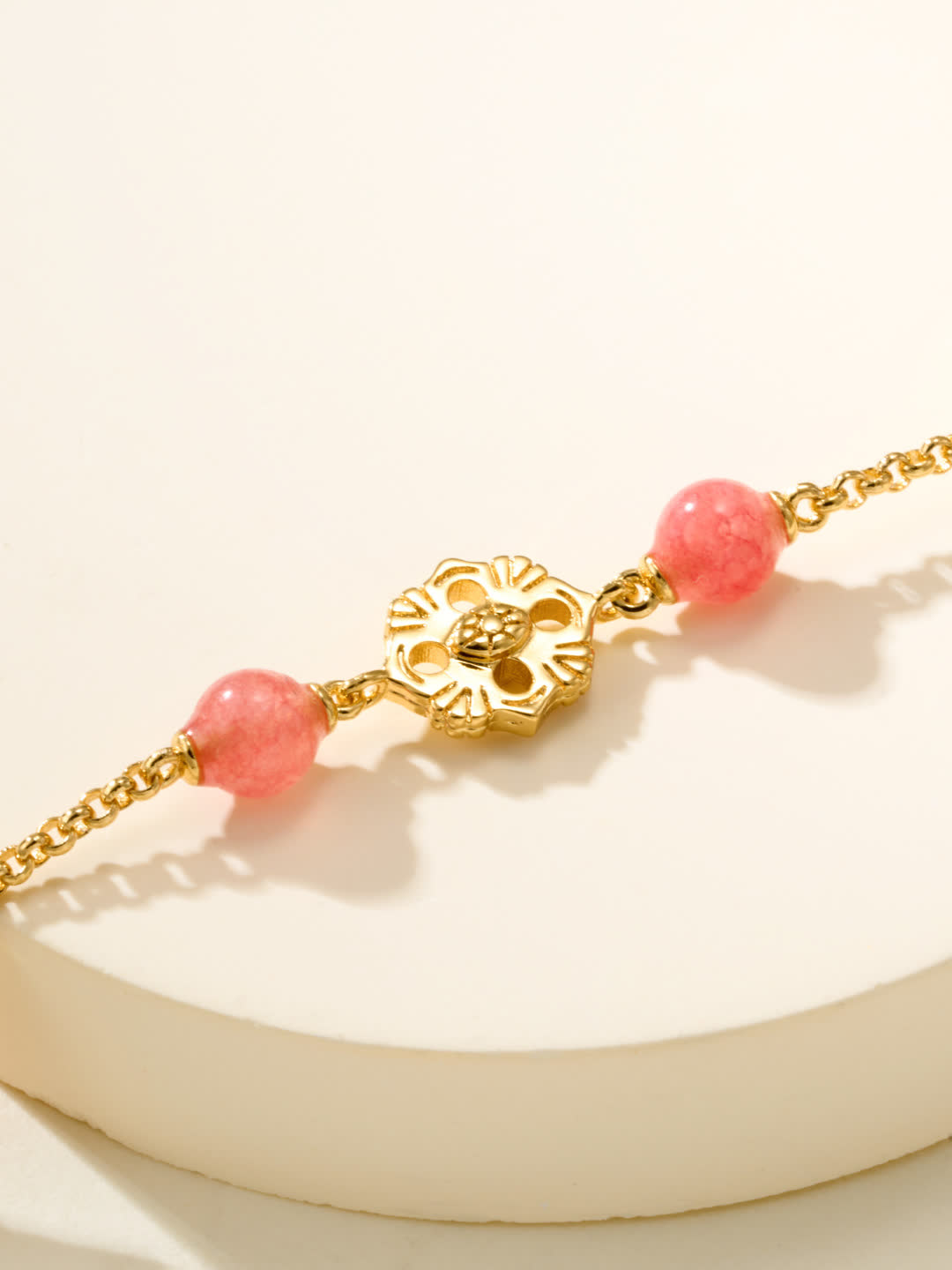 Van Cleef & Arpels Alhambra Pink Enamel Bracelet